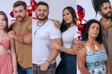 Raissa e Edy, Marcelo e Arleane, Vilma e Diogo estão no primeiro paredão do 'BBB 25' — Foto: Fotos de Fábio Rocha/Rede Globo/Divulgação